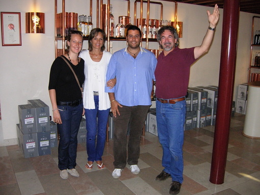 Poli-Dario Rinaldo with his wife, Jacopo and Cristina